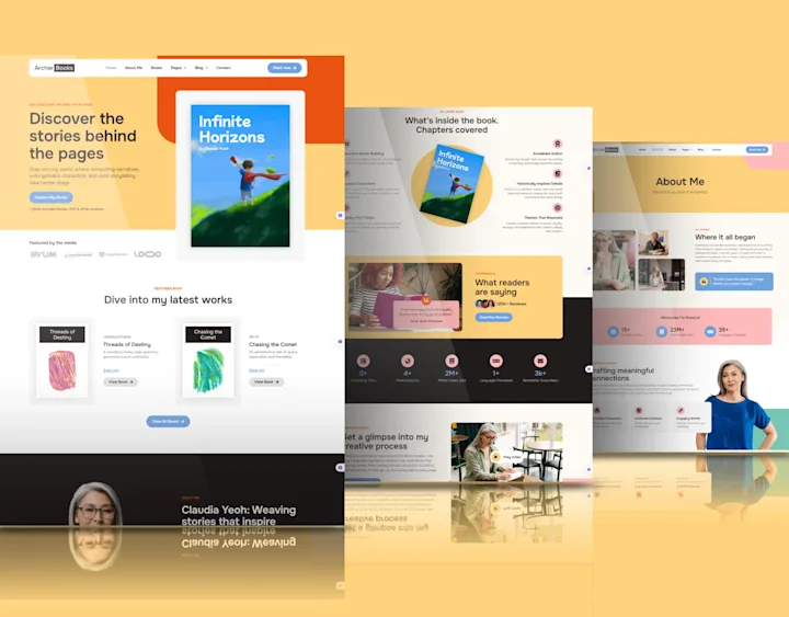 Cover image for SquareSpace Author Website | SquareSpace Website