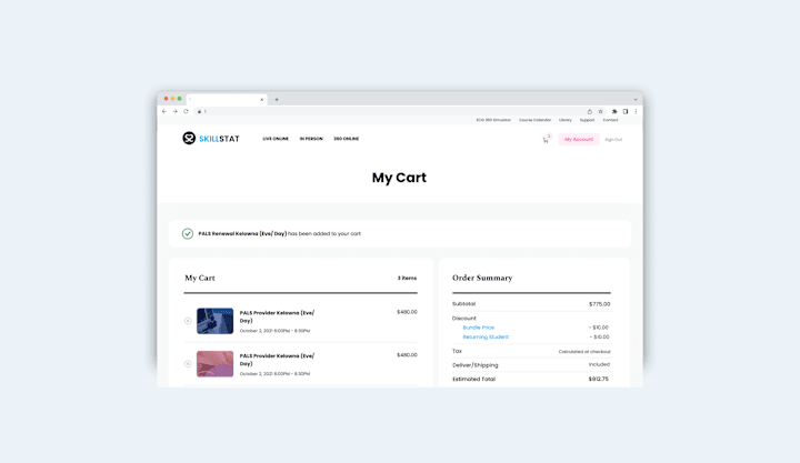 Cover image for Multistep checkout for SkillStat Revamp