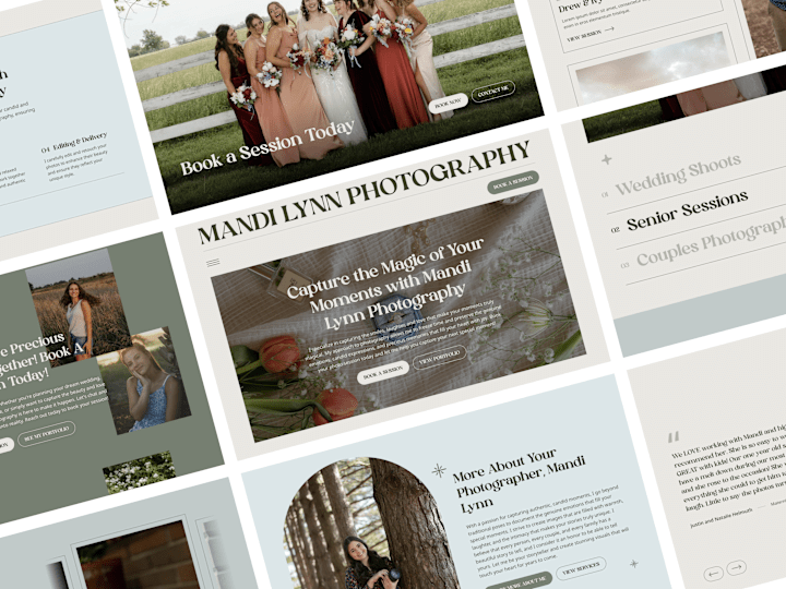 Cover image for Showcasing Beautiful Portfolio Work for Mandi Lynn Photography