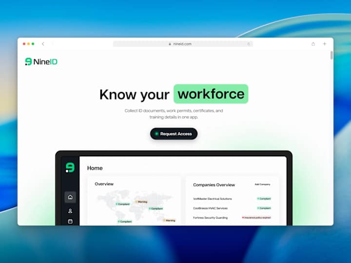 Cover image for Webflow Redesign and Development for NineID