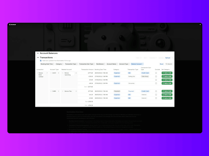 Cover image for Banktables: Real-Time Financial Data Integration