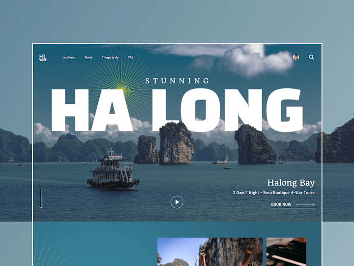 Cover image for Landing page for Ha Long Bay tour