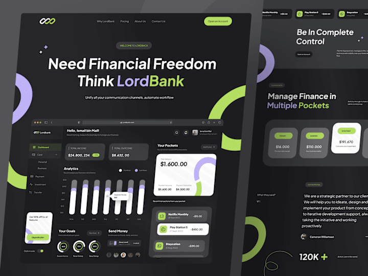 Cover image for LordBank - Landing Page