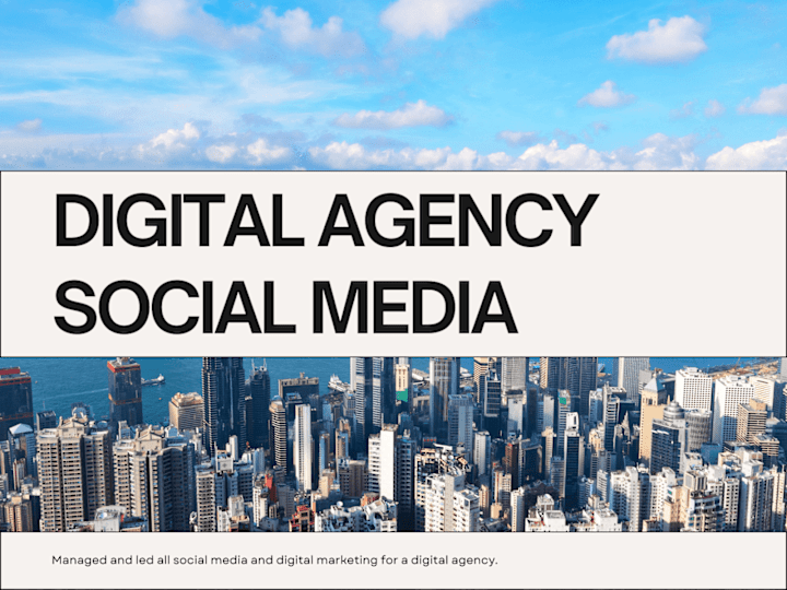 Cover image for Digital Agency Social Media Marketing