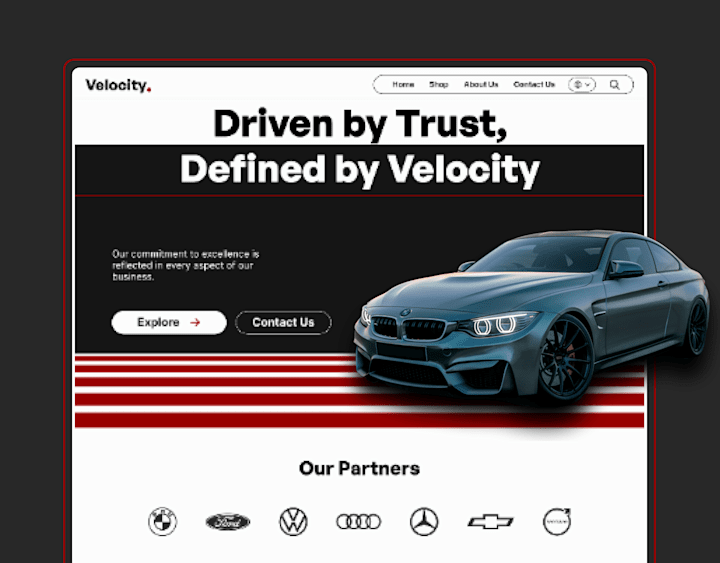 Cover image for Velocity - Car Dealership Website