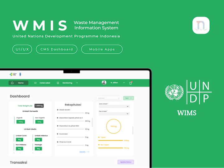 Cover image for UI/UX Waste Management Information System UNDP Project