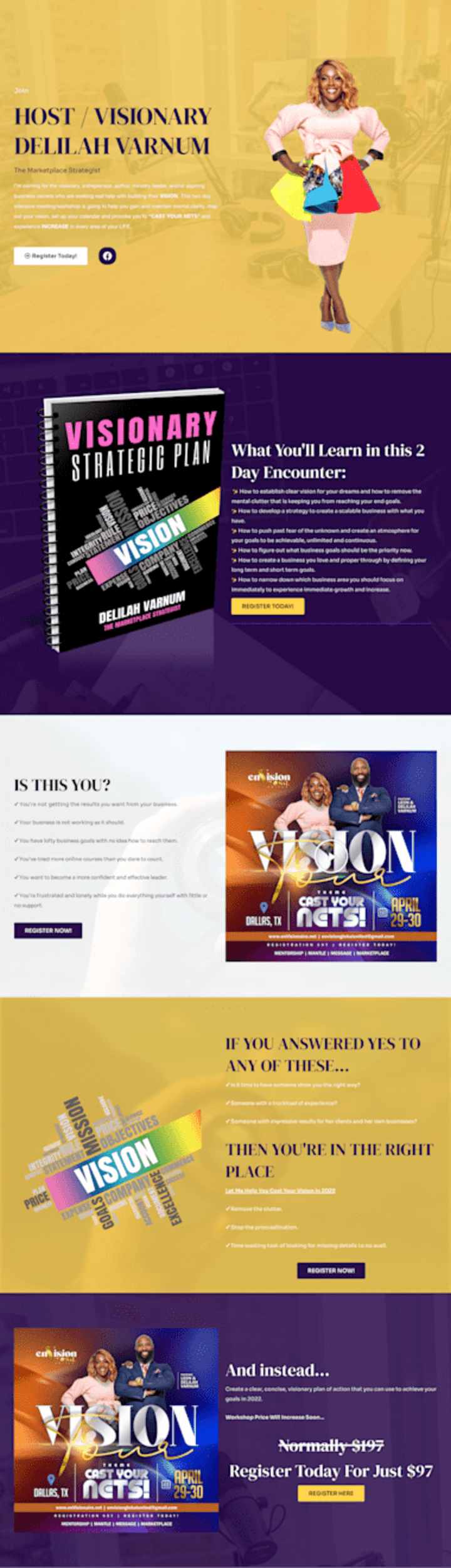 Cover image for 
Envisionaire.net Landing Page