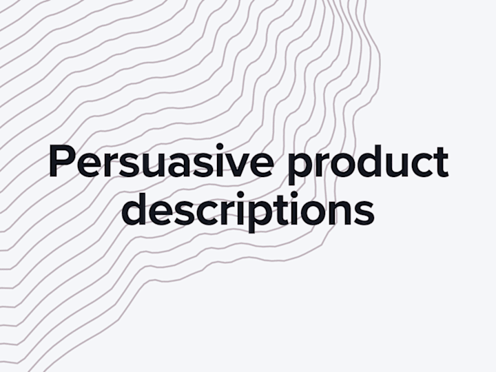 Cover image for Persuasive product descriptions