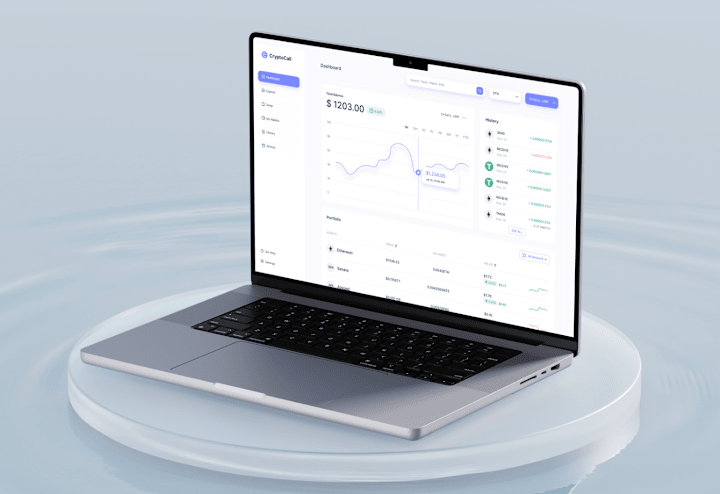 Cover image for CryptoCall - Decentralized crypto platform UI design