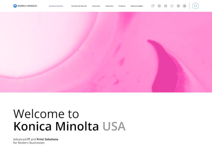 Cover image for Konica Minolta Website Redesign