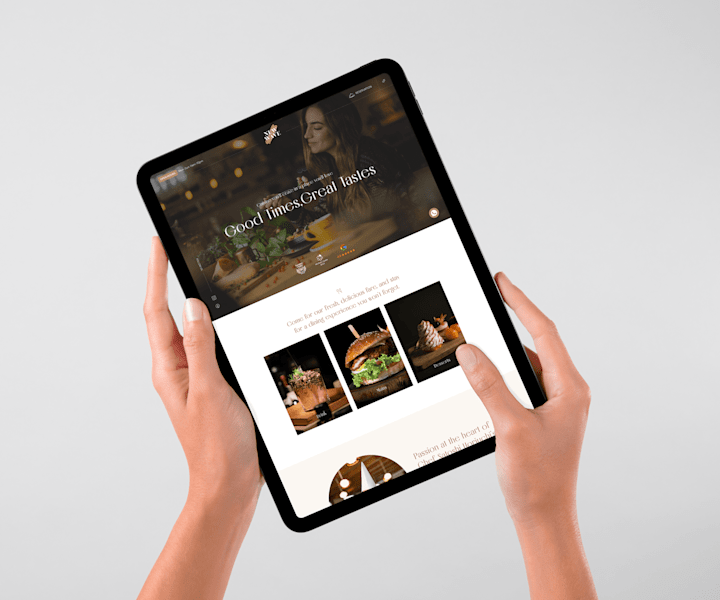 Cover image for Framer design for restaurants, bars & cafes.