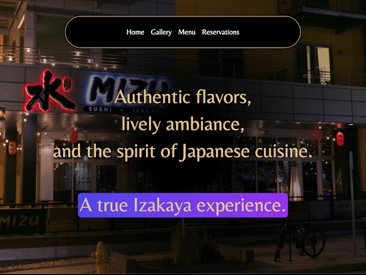 Cover image for Mizu Izakaya