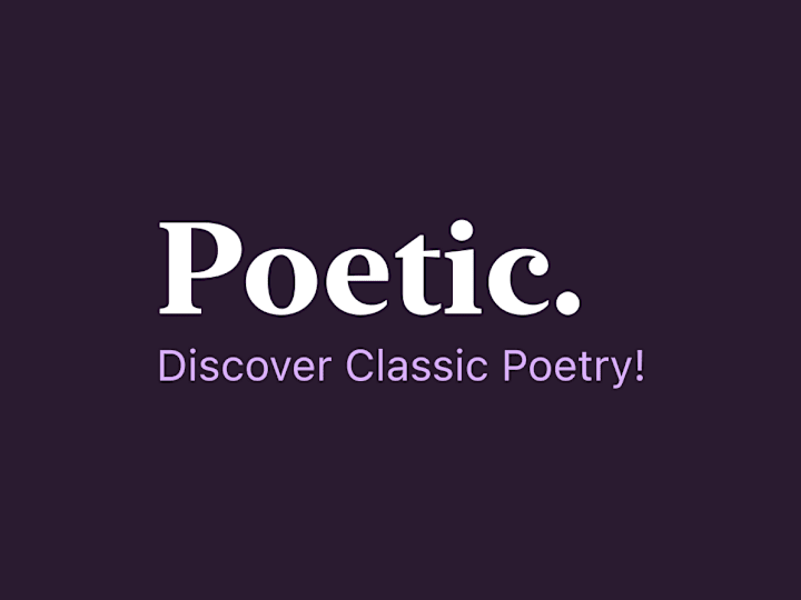 Cover image for Poetic