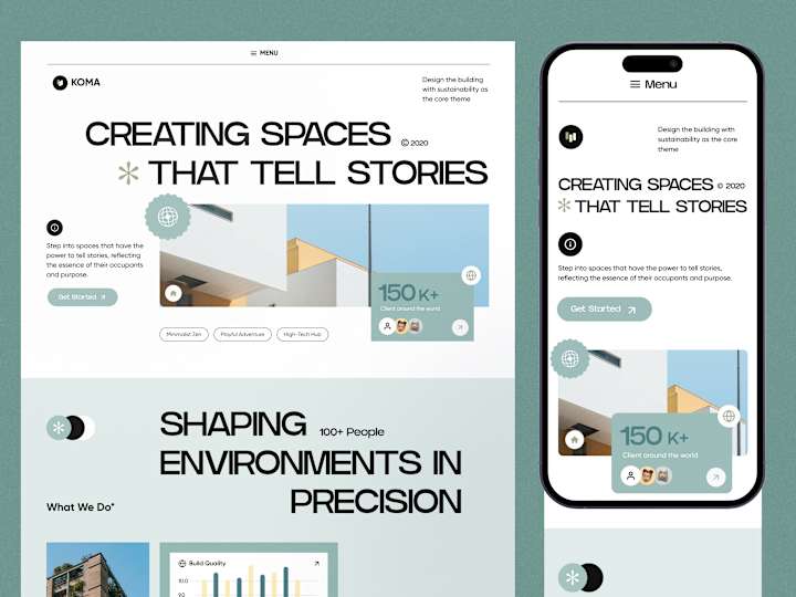 Cover image for KOMA. Real Estate Website(Mobile Version)