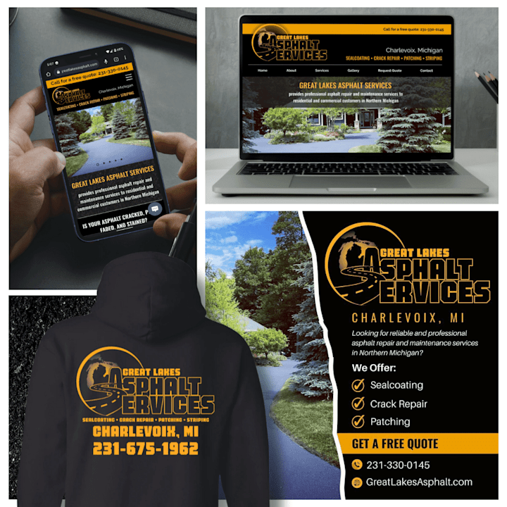 Cover image for Brand Identity Design for Great Lakes Asphalt Services