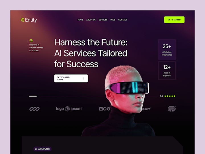 Cover image for AI Services Website Design