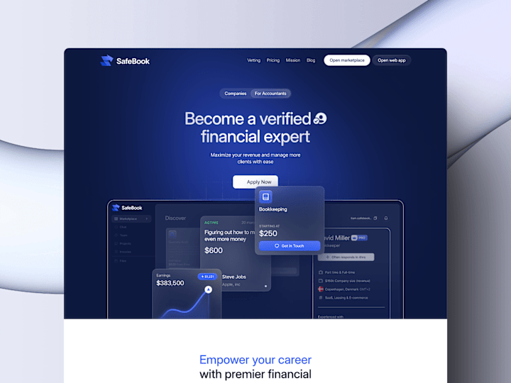 Cover image for Framer - Development and Design for Safebook.ai