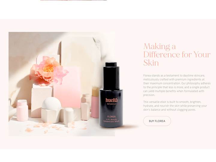 Cover image for Website for Hueliá Botanicals