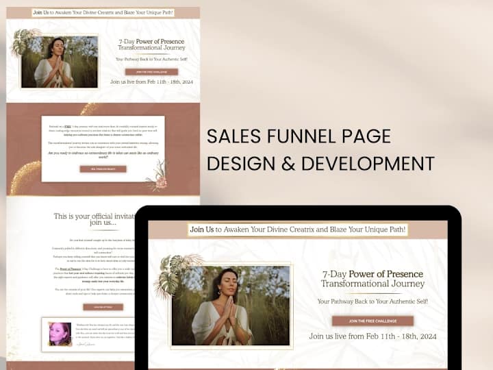 Cover image for Sales Page/Landing Page Design and Development 