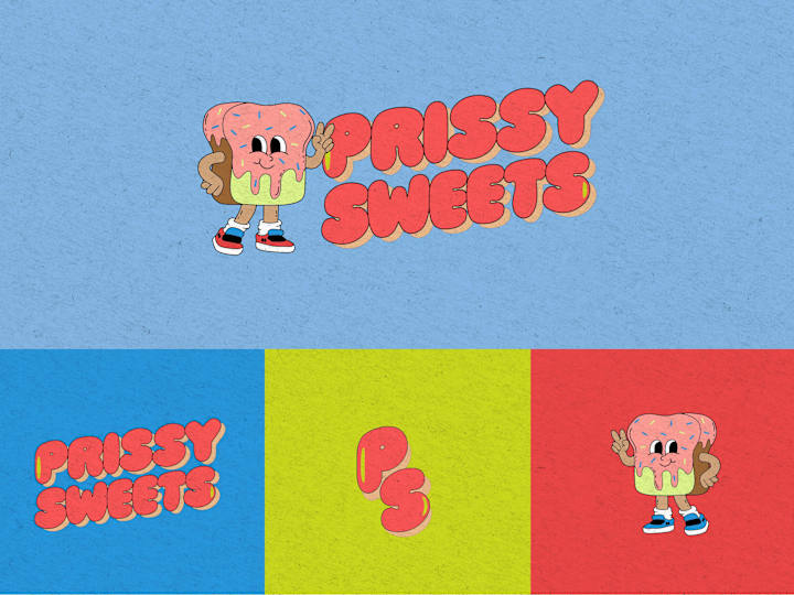 Cover image for Prissy Sweets | Illustrative Brand Identity 