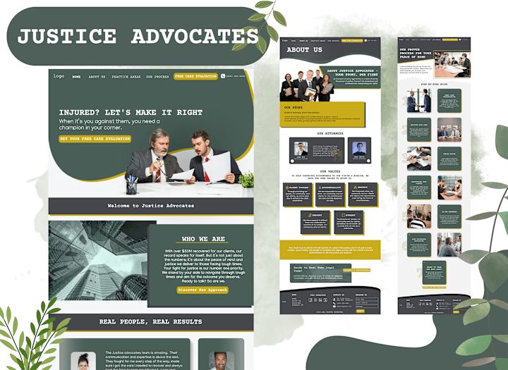 Cover image for Justice Advocates Website Design