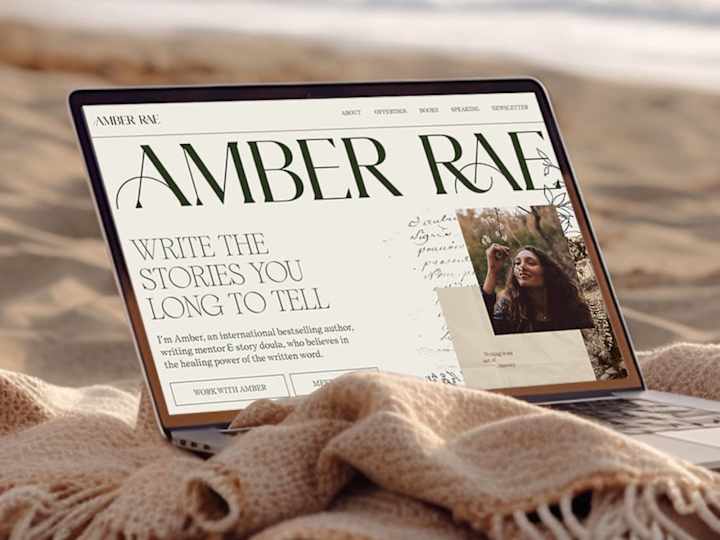 Cover image for Amber Rae website design & sales page