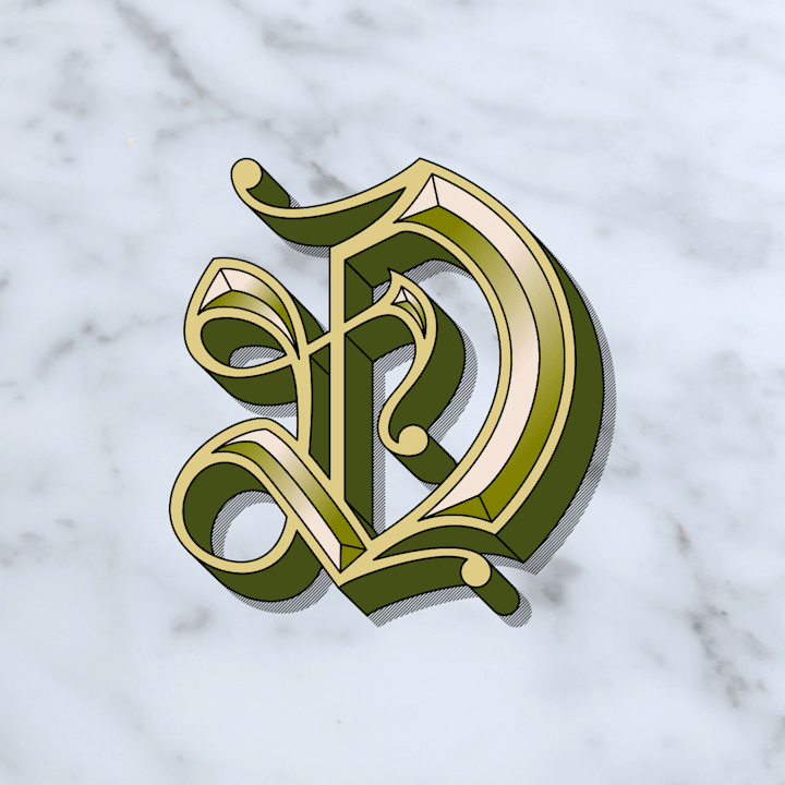 Cover image for Luxury Modern Vintage letter D 3d Logo :: Behance