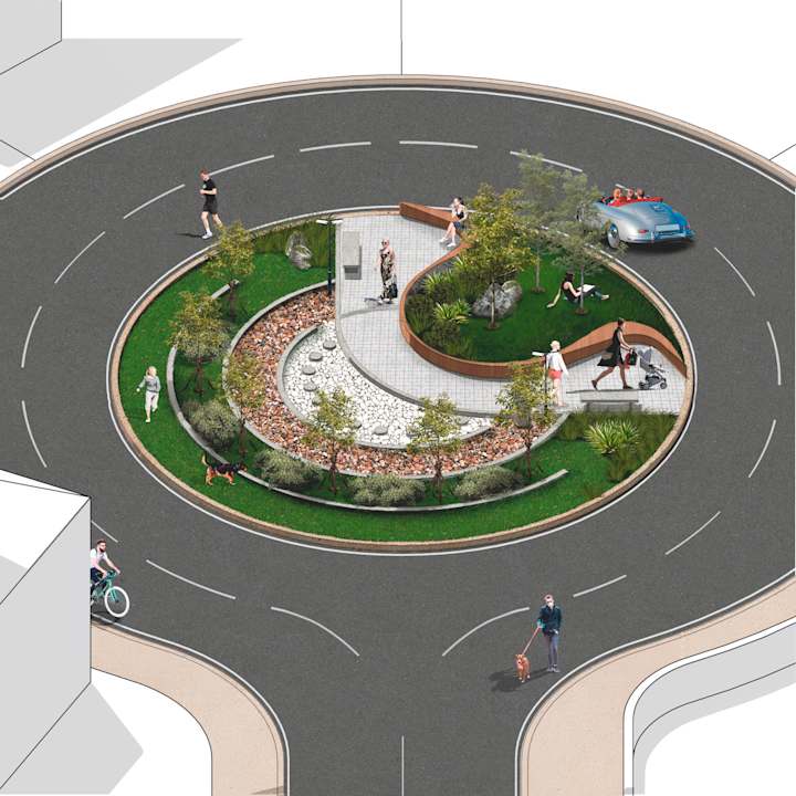 Cover image for ROUNDABOUT LANDSCAPE