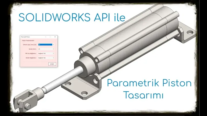 Cover image for Parametric Pneumatic Piston Design with Solidworks API Lessons