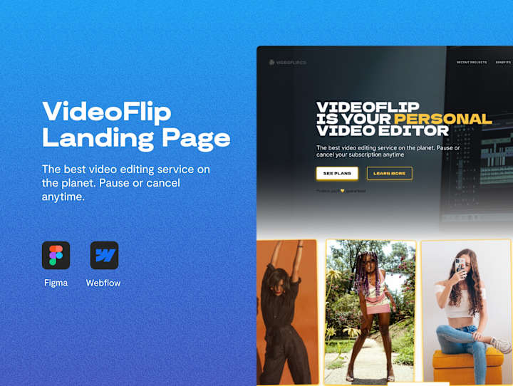 Cover image for Landing Page for VideoFlip.co