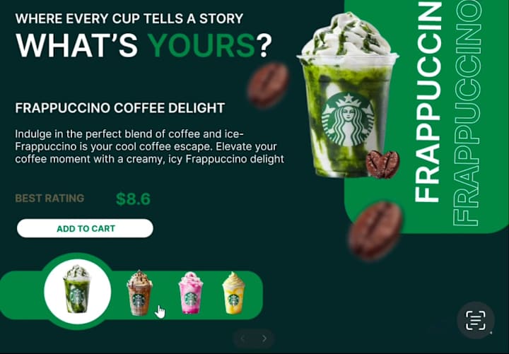 Cover image for Starbucks mockup with interactive animations 