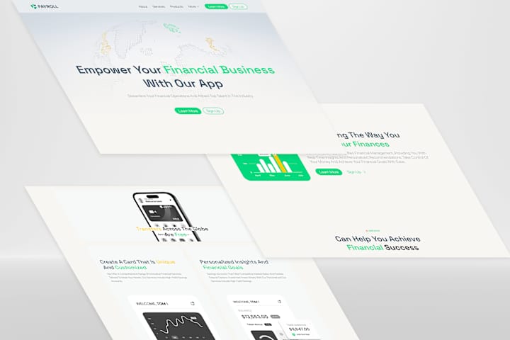 Cover image for UI Design for Payroll Management Landing Page