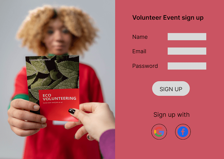 Cover image for Volunteer event on Behance