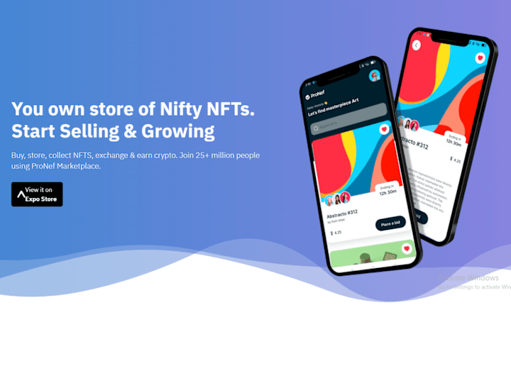 Cover image for React Native NFT Showcase App