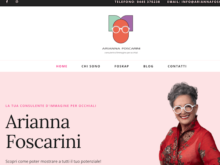 Cover image for Arianna Foscarini - Personal Brand Website