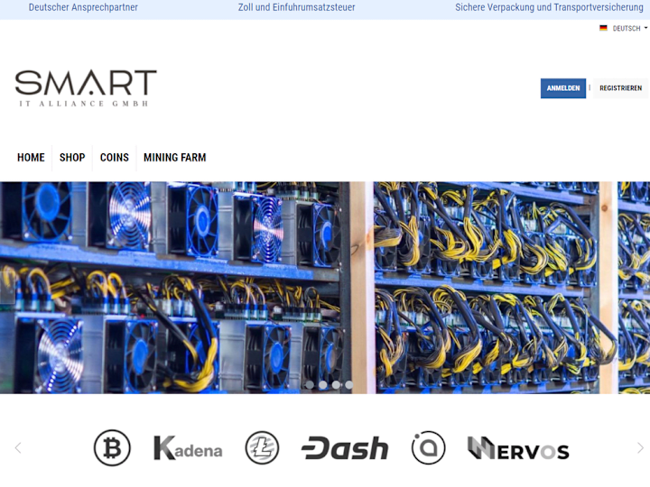 Cover image for Shopware 6 B2B only cryptocurrency miner shopping website & plug