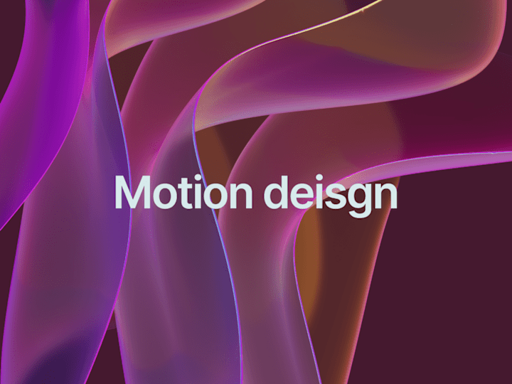 Cover image for Motion design