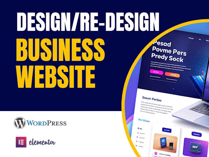 Cover image for I will design professional business websites