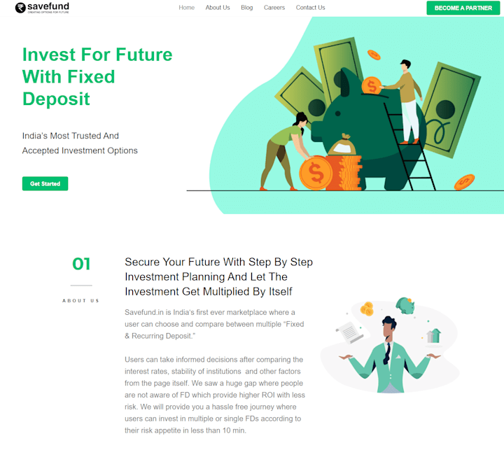 Cover image for Savefund - Finance Startup