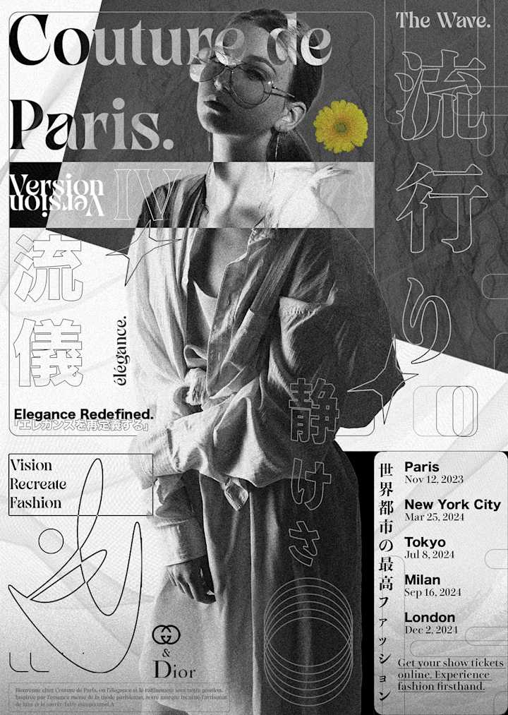 Cover image for Couture de Paris Fashion Brand Poster Concept Design on Behance
