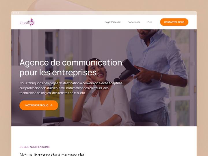 Cover image for Zestify Agency Website Design