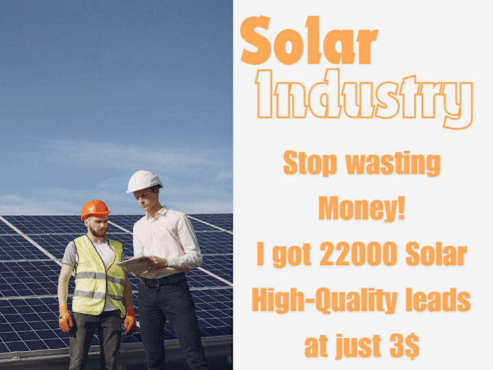 Cover image for Social Media Marketing & lead generation for Solar Industry