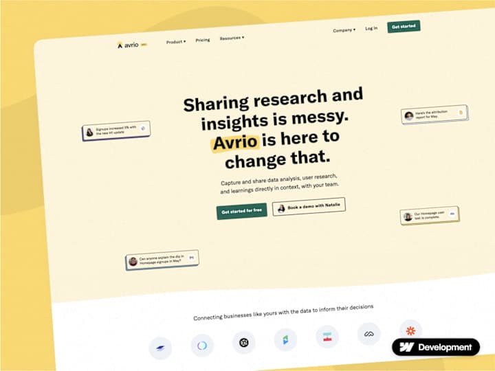 Cover image for Avrio.com – Figma to Webflow