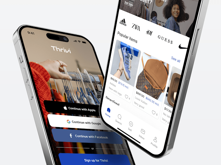 Cover image for Thrivi - E-commerce Second-hand App UI Kit