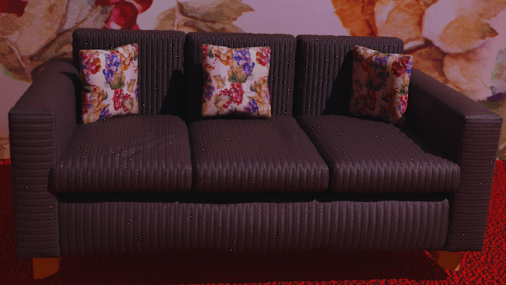 Cover image for Classic Three-Seater Sofa 3D Model