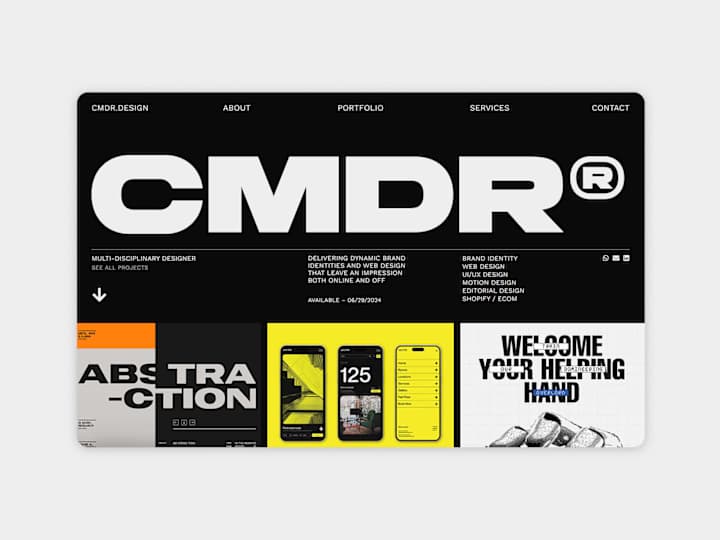 Cover image for CMDR Brand Identity & Website