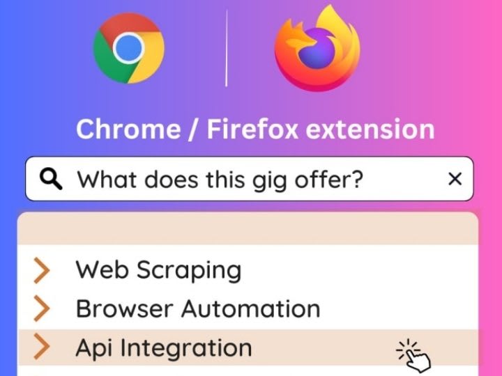 Cover image for Develop, modify or fix any kind of chrome, firefox extension