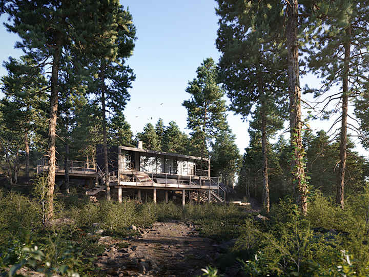 Cover image for Timraron 1118 Cabin - NUDE Studio :: Behance