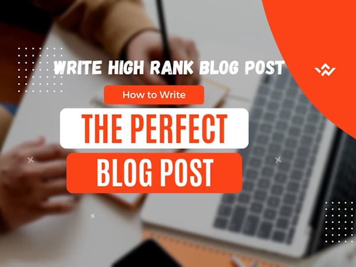 Cover image for write high-ranking SEO blog posts articles boost Google ranking