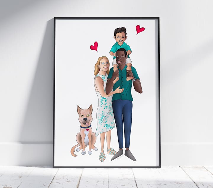 Cover image for Custom Family Portrait Illustrations